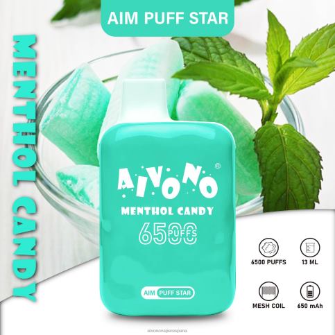 Aivono AIM PUFF STAR 6500 caramelo mentolado H682H295 | Aivono Vaper