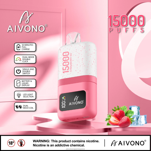 Aivono AIM magic 15000 hielo de fresa H682H71 | Aivono Vaper