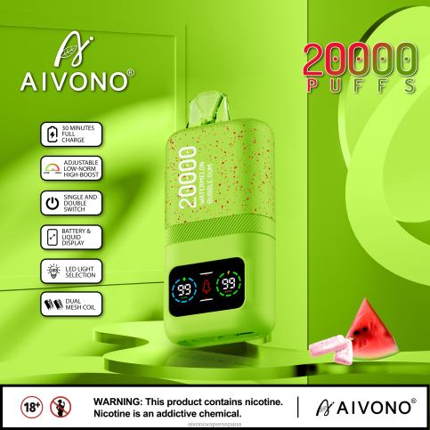Aivono AIM magic 20000 chicle de sandía H682H82 | Aivono Reseñas